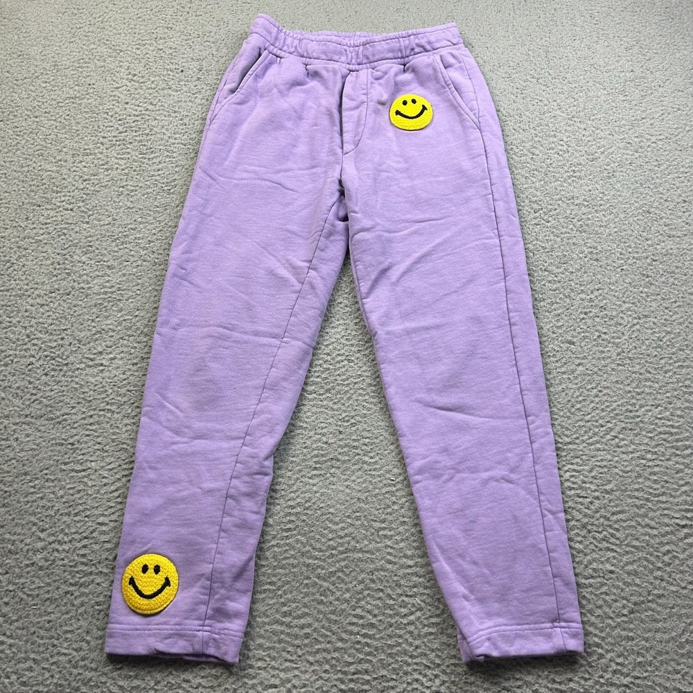 Joshua Sanders Joshua's Smiley Women's XS Purple Sweatpants Made in Italy